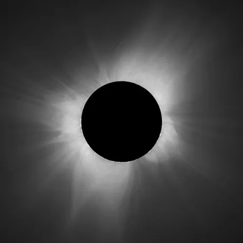 Composite eclipse image from South Africa by Wendy Carlos and Jonathan Kern