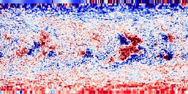 Photospheric magnetic field map for CR2039