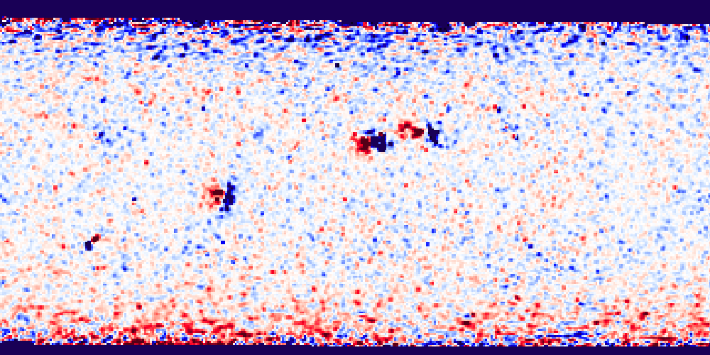 Photospheric magnetic field map for CR2083