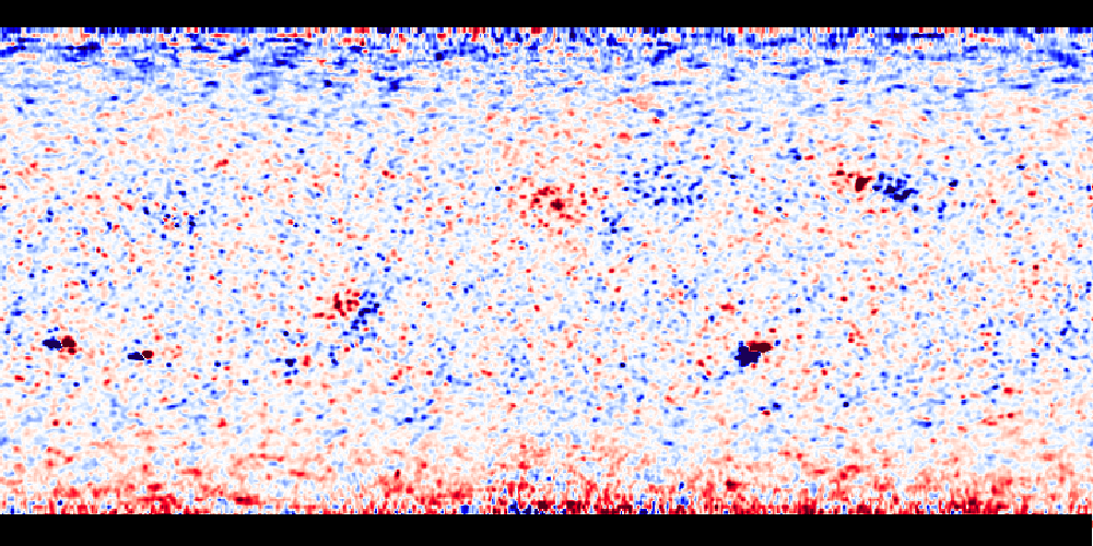 Photospheric magnetic field map for CR2084+CR2085