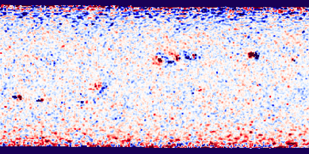 Photospheric magnetic field map for CR2084