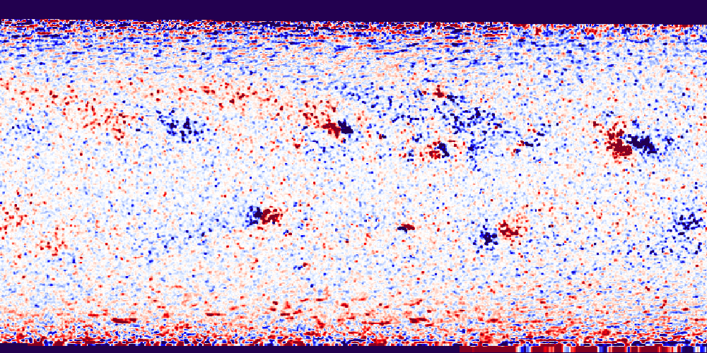 Photospheric magnetic field map for CR2096