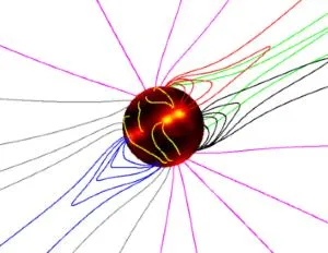 Traces of magnetic field lines in the solar corona