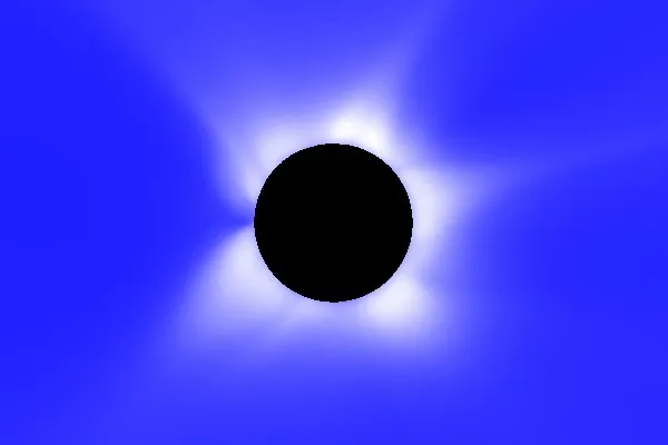 MHD model prediction of polarization brightness