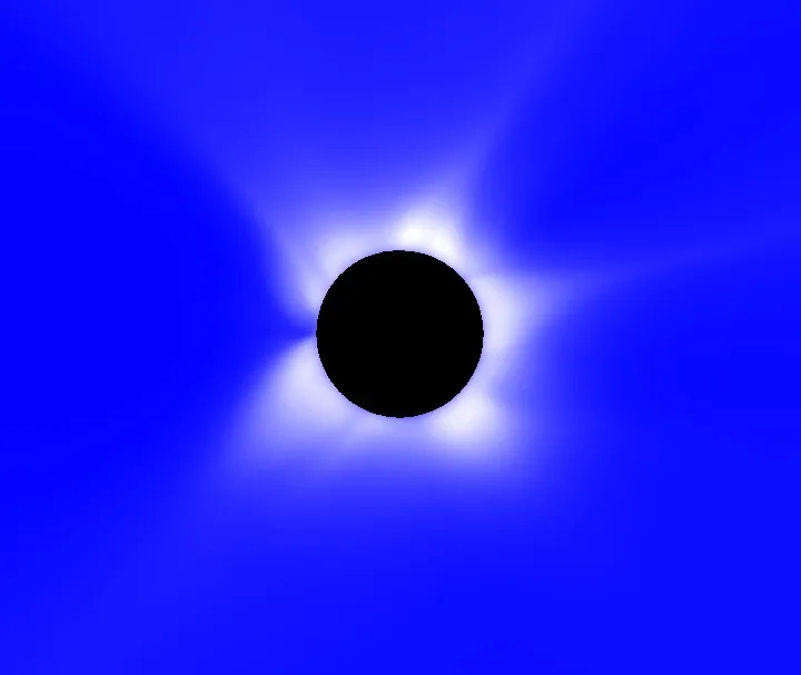 MHD model prediction of polarization brightness