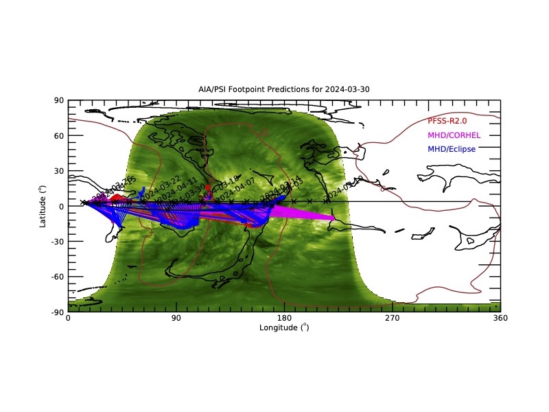 Coronal hole and current-sheet source-region map